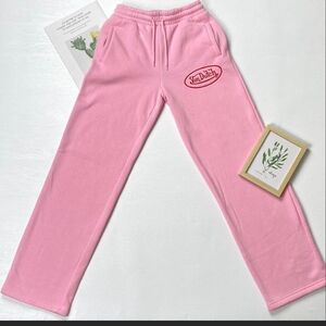 Von Dutch Pink Sweatpants with Red Logo NWOT